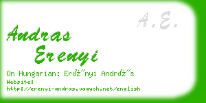 andras erenyi business card